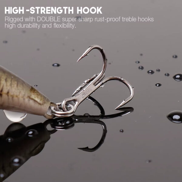 3/5pcs Rattling Noise Bionic Crankbaits Fishing Lure Set - 图片 5